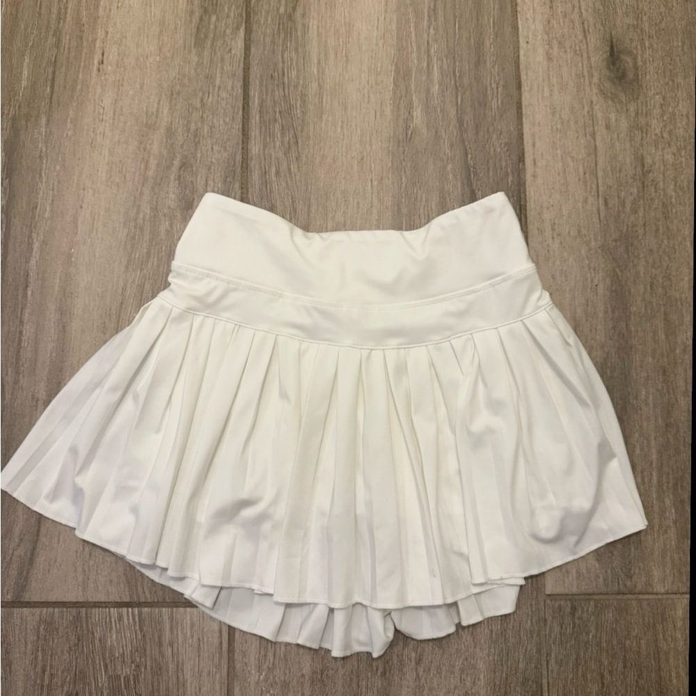 GB Girls White Pleated Skort